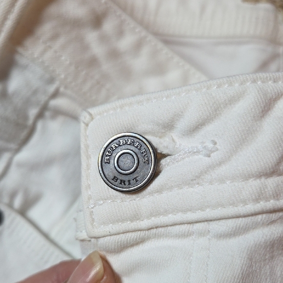 BURBERRY, EARLHAM White Straight Leg Jeans,SZ 31w. - Picture 5 of 8